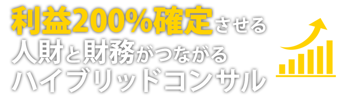 最短3ヶ月で利益体質の会社にします！